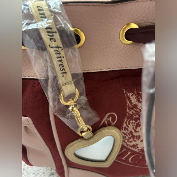 Juicy UK Daydreamer Y2K Burgundy & Pink Handbag Sold Out - Picture 11 of 14